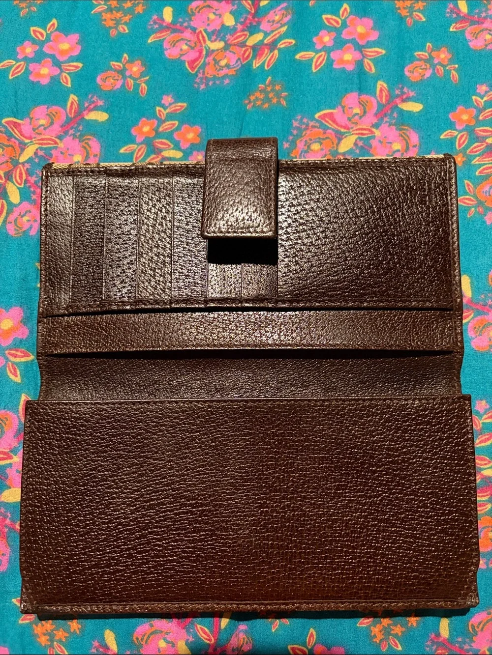 Gucci Beige Brown GG Canvas Long Wallet - Picture 3 of 9